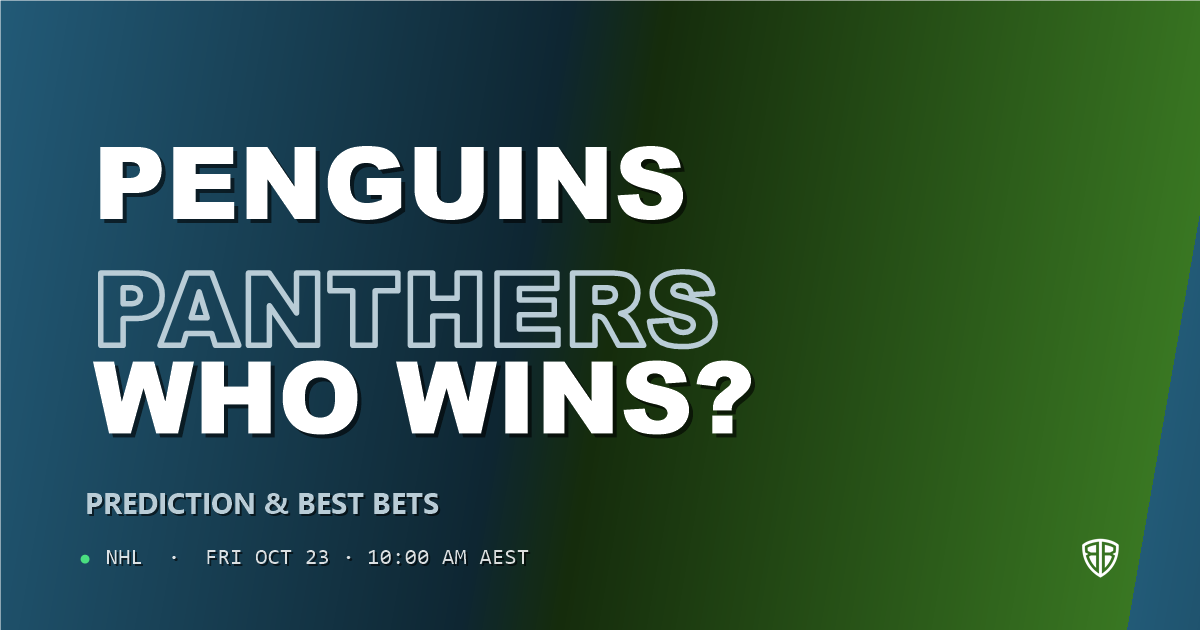 Pittsburgh Penguins vs Florida Panthers Prediction & Picks, October 22, 2026