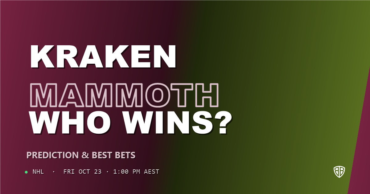 Seattle Kraken vs Utah Mammoth Prediction & Picks, October 22, 2026