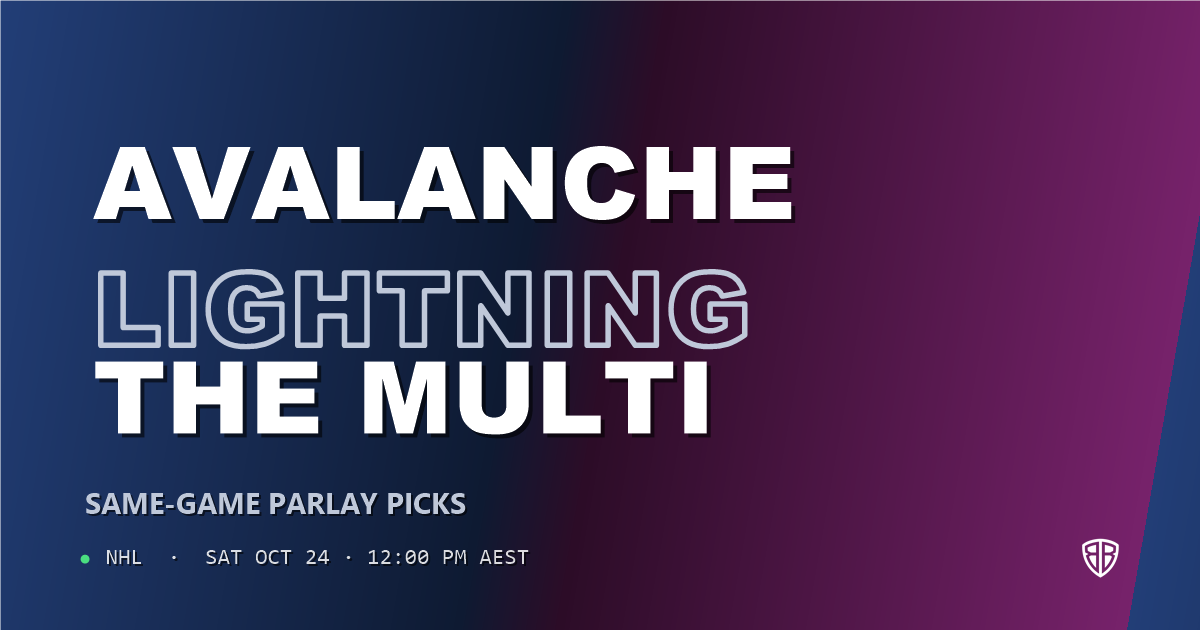 Colorado Avalanche vs Tampa Bay Lightning Prediction & Same Game Parlay picks, October 23, 2026