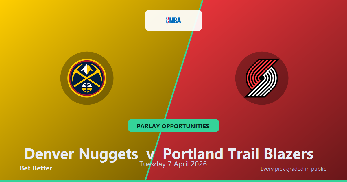Denver Nuggets vs Portland Trail Blazers Prediction & Same Game Parlay picks Key Insights: High-Value Opportunity