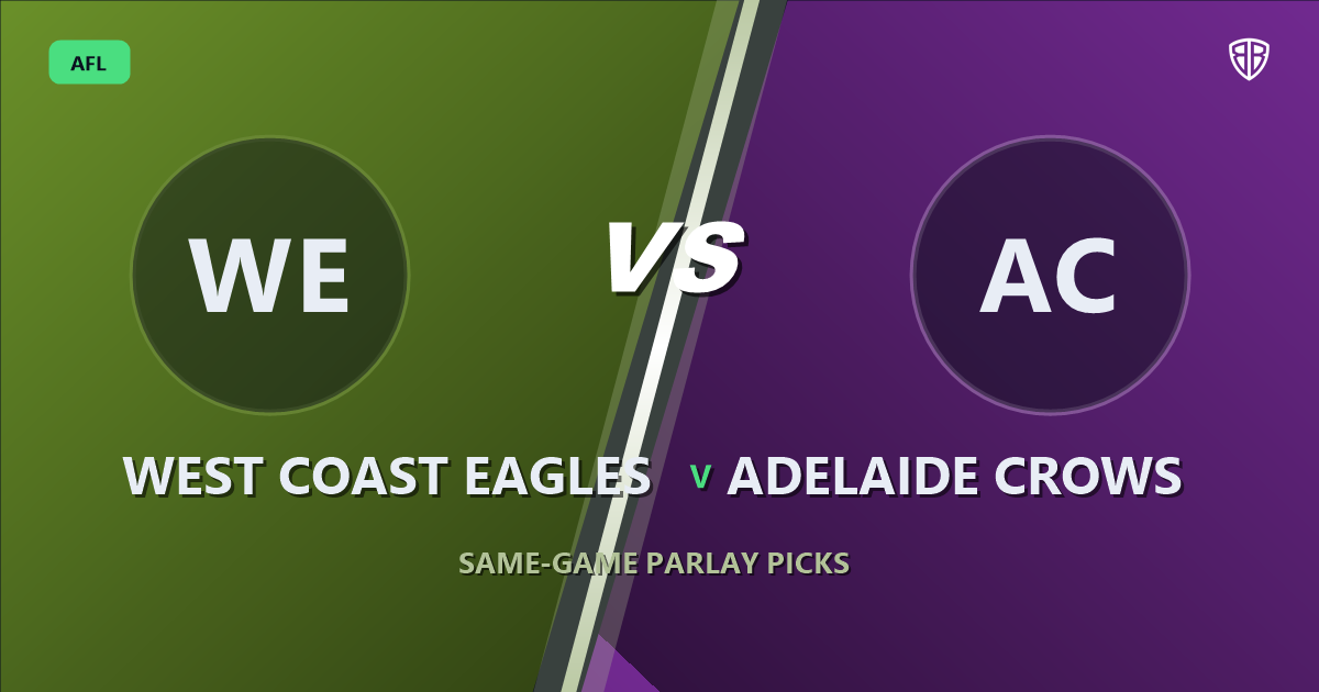 AFL news: West Coast Eagles vs Adelaide Crows Prediction & Same Game Multi picks Value Multi: Smart Betting Angles