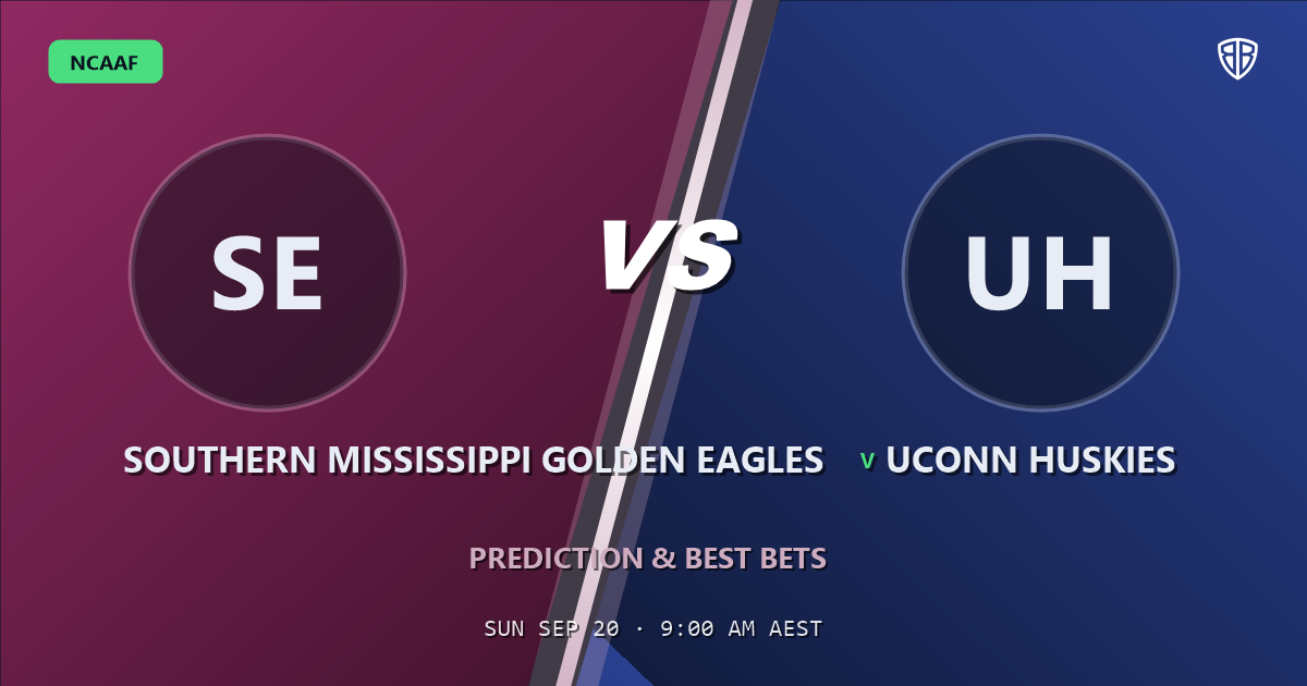 Southern Mississippi Golden Eagles vs UConn Huskies Prediction & Picks: Winning Game Angles