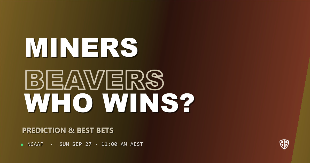 UTEP Miners vs Oregon State Beavers Prediction & Picks: Winning Game Angles