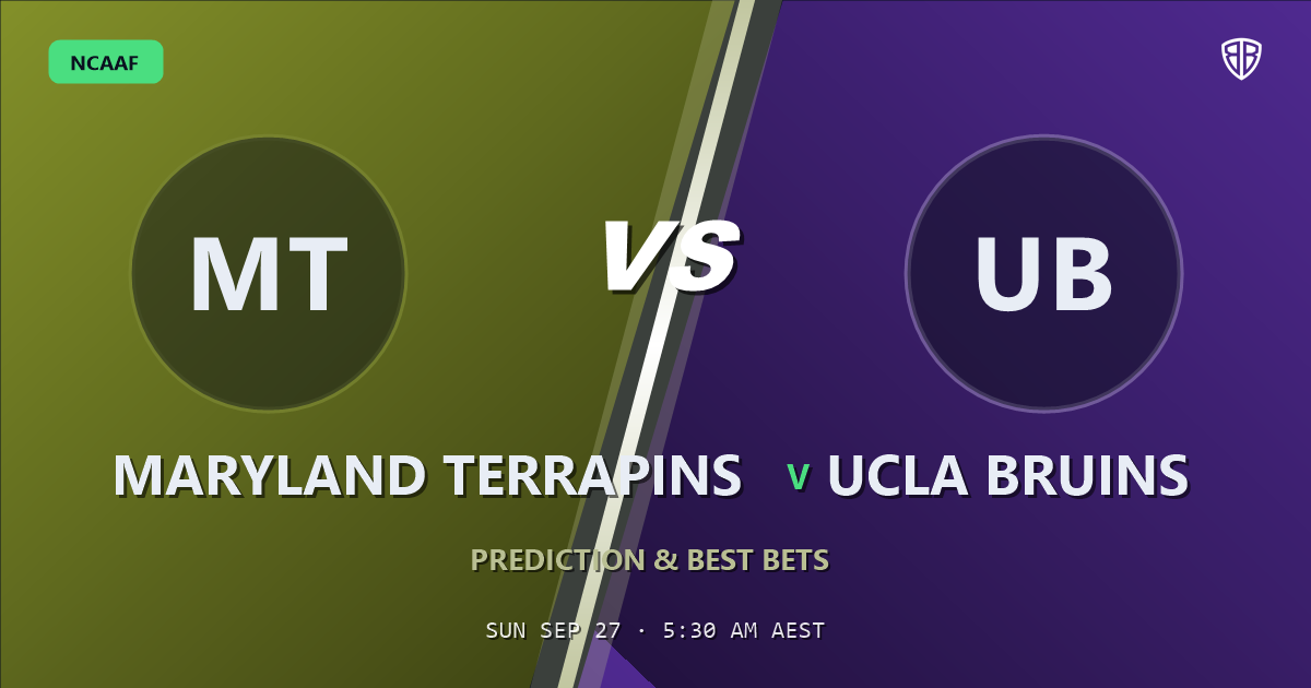 Maryland Terrapins vs UCLA Bruins Prediction & Picks: Our Expert Analysis