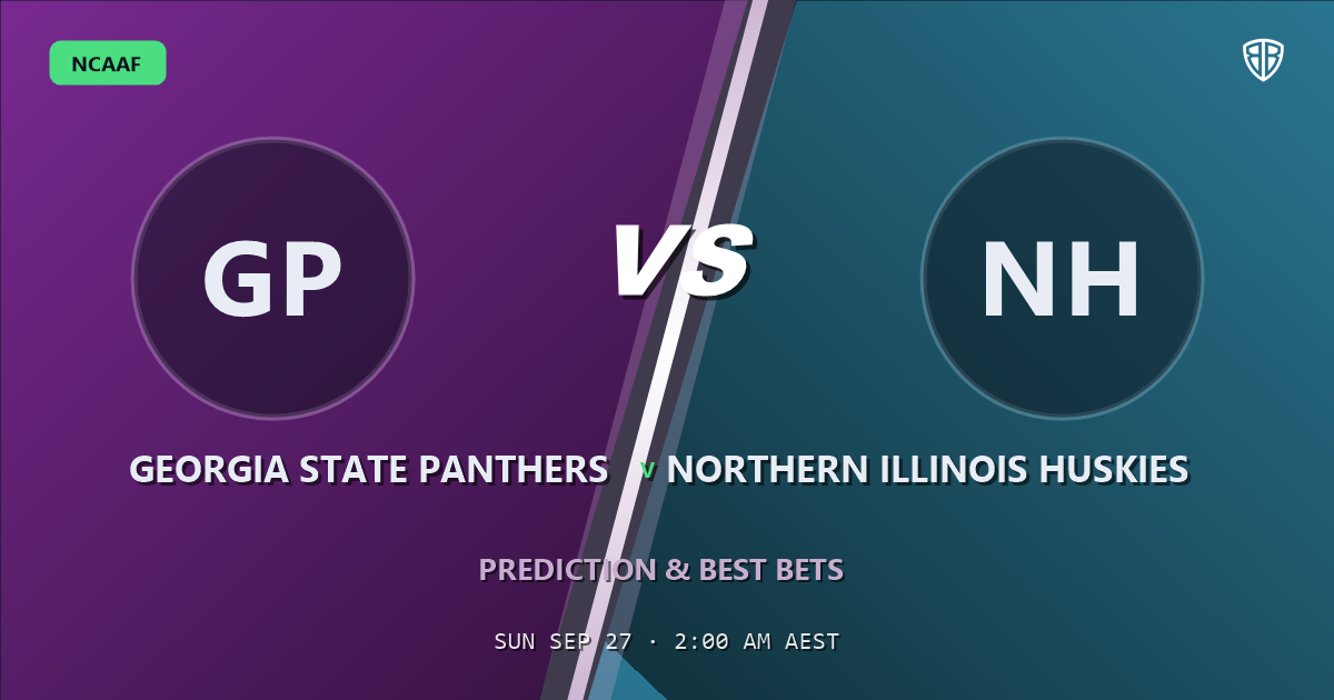 Georgia State Panthers vs Northern Illinois Huskies Prediction & Picks: Don't Miss These Odds