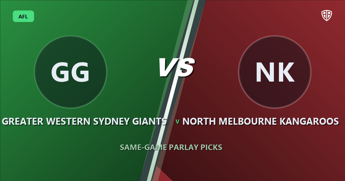AFL news: Greater Western Sydney Giants vs North Melbourne Kangaroos Prediction & Same Game Multi picks Key Insights: Our Expert Analysis