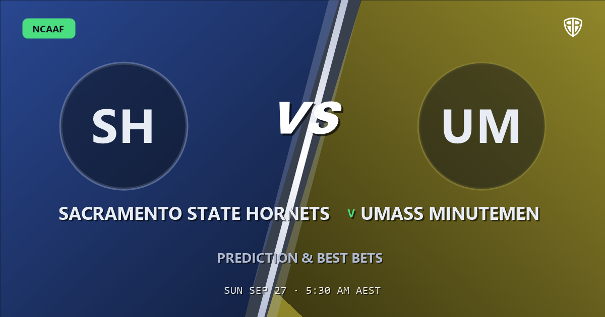 Sacramento State Hornets vs UMass Minutemen Prediction & Picks: Smart Betting Angles