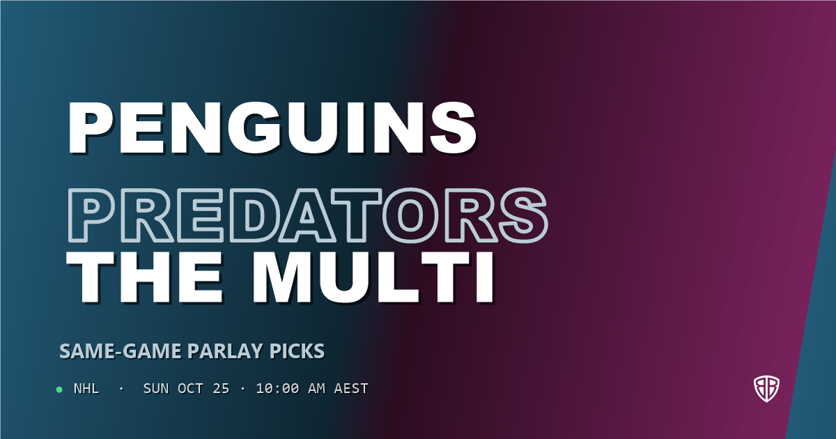 Pittsburgh Penguins vs Nashville Predators Prediction & Same Game Parlay picks, October 24, 2026