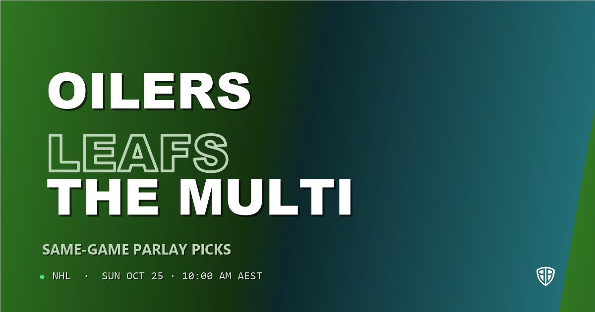 Edmonton Oilers vs Toronto Maple Leafs Prediction & Same Game Parlay picks, October 24, 2026