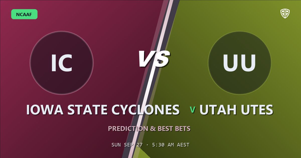 Iowa State Cyclones vs Utah Utes Prediction & Picks: Smart Betting Angles