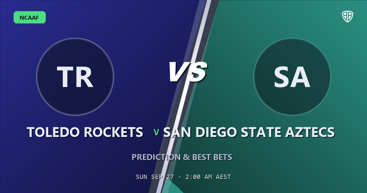 Toledo Rockets vs San Diego State Aztecs Prediction & Picks: Full Match Breakdown & Bets