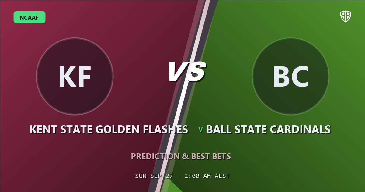 Kent State Golden Flashes vs Ball State Cardinals Prediction & Picks: High-Value Opportunity