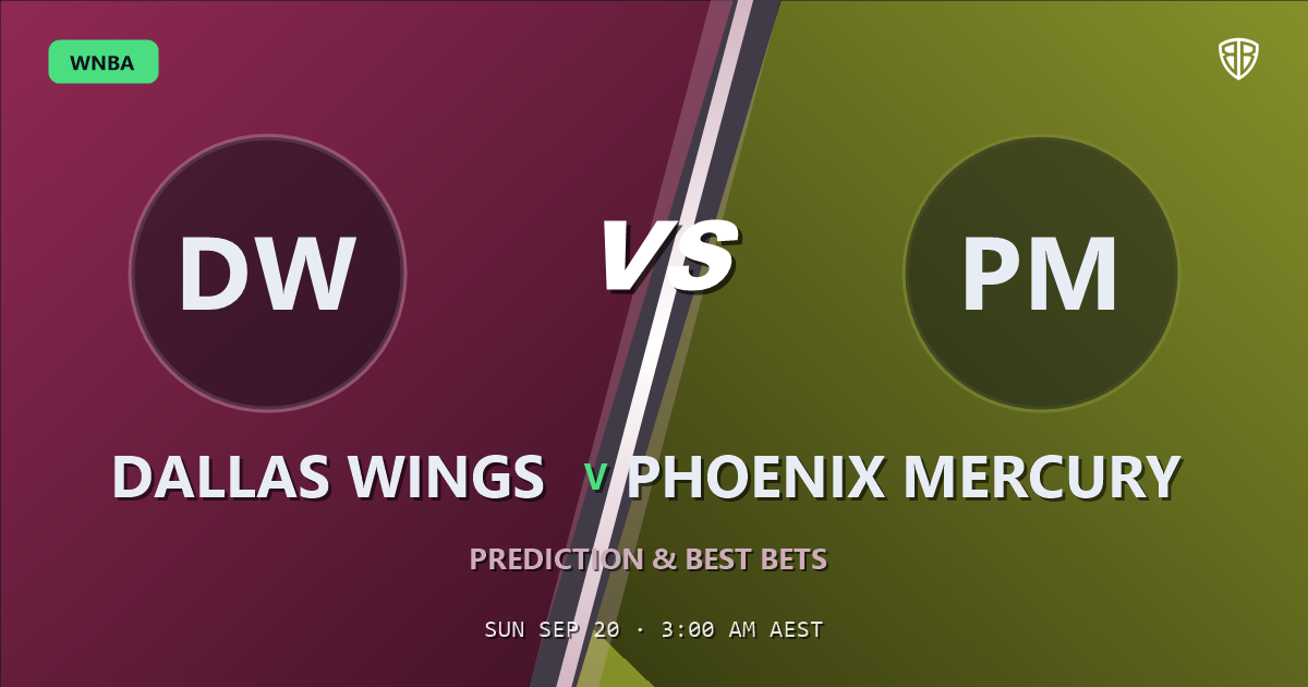 Dallas Wings vs Phoenix Mercury Prediction & Picks (Jessica Shepard Key Factor): Odds Analysis & Top Props