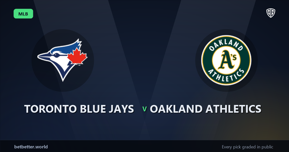 Toronto Blue Jays vs Oakland Athletics Prediction & Same Game Parlay picks Key Insights: Smart Baseball Betting Angles