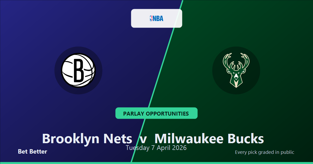 Brooklyn Nets vs Milwaukee Bucks Prediction & Same Game Parlay picks Top SGP: Smart Betting Angles
