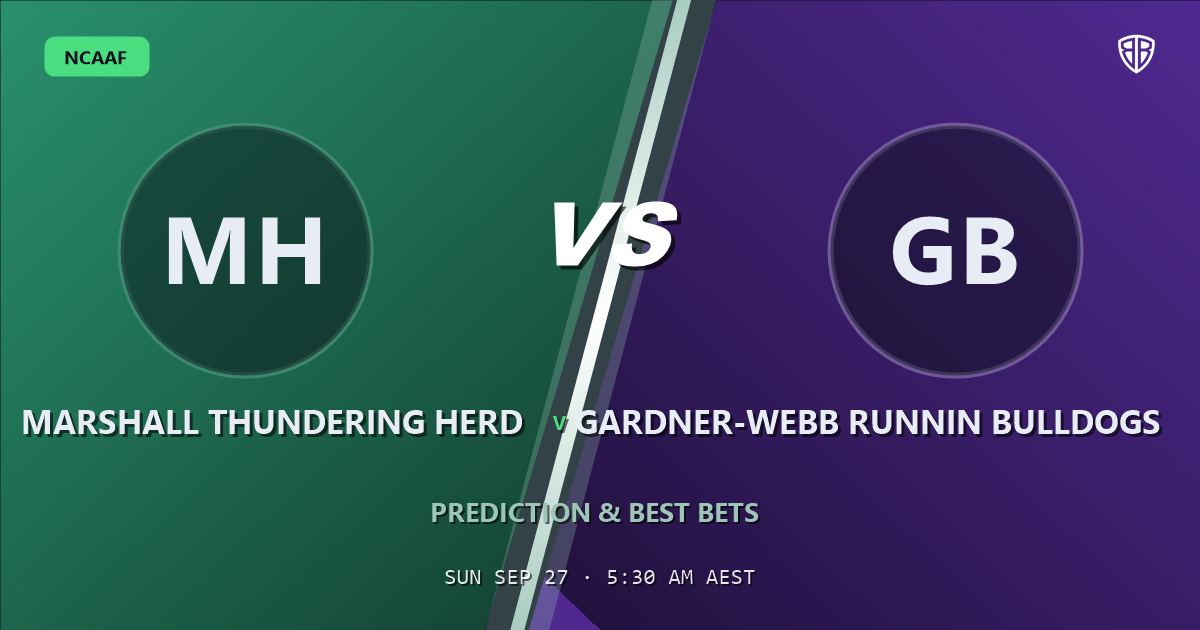Marshall Thundering Herd vs Gardner-Webb Runnin Bulldogs Prediction & Picks: Full Match Breakdown & Bets