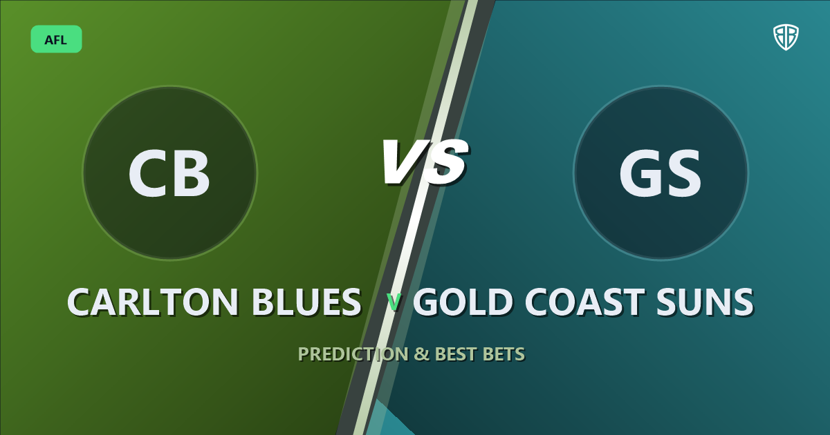 AFL news: Carlton Blues vs Gold Coast Suns Prediction & Picks : Stat-Based Insights