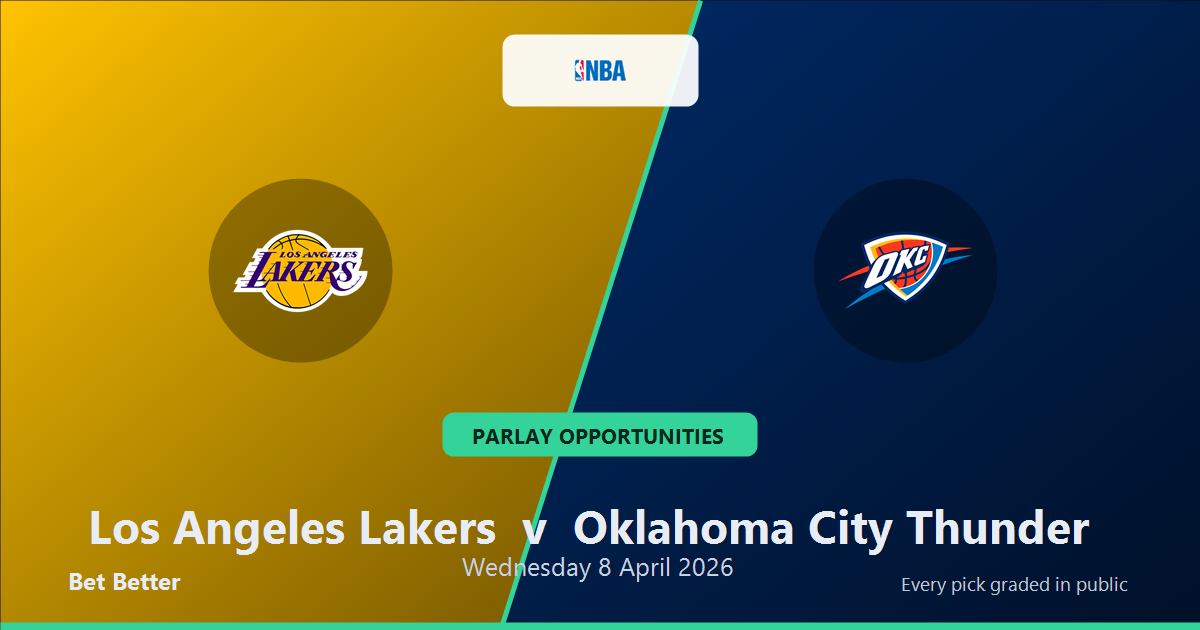 Los Angeles Lakers vs Oklahoma City Thunder Prediction & Same Game Parlay picks Top SGP: Analytics Breakdown