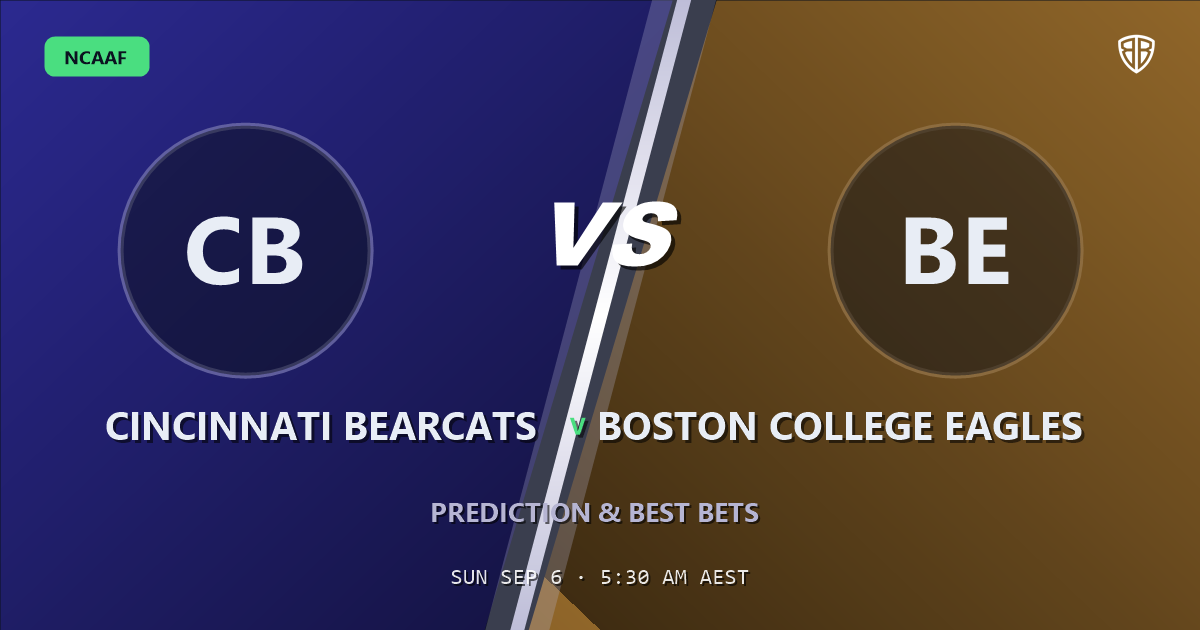 Boston College Eagles vs Cincinnati Bearcats Prediction, Odds &amp; Best Bets