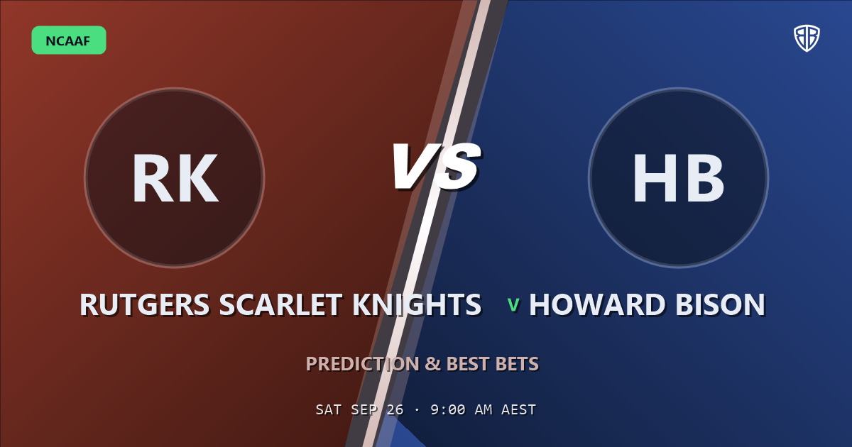 Rutgers Scarlet Knights vs Howard Bison Prediction & Picks: Smart Betting Angles