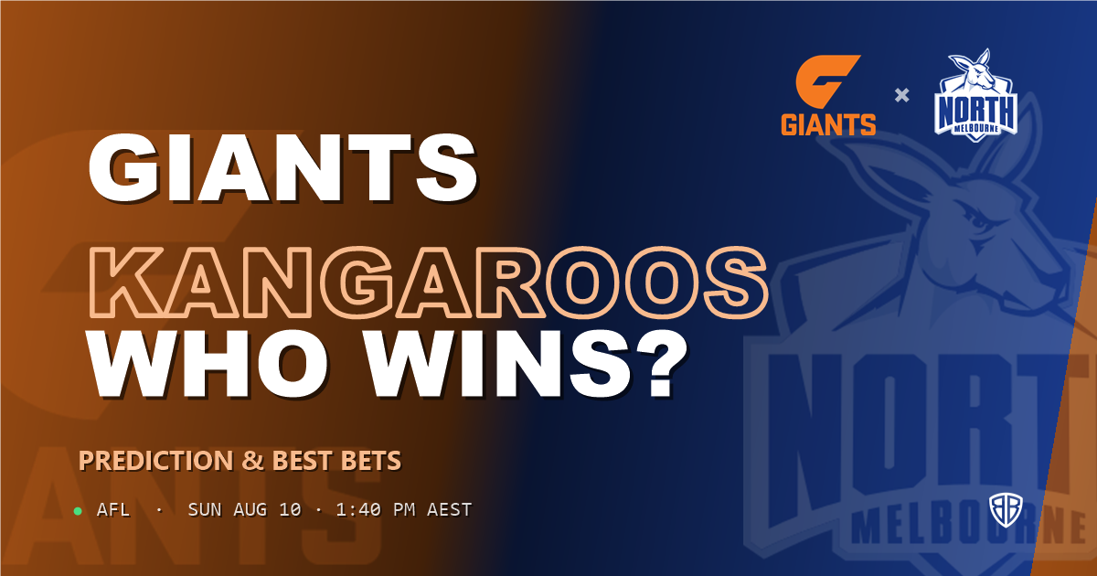 AFL news: Greater Western Sydney Giants vs North Melbourne Kangaroos Prediction & Picks : Expert Footy Betting Guide