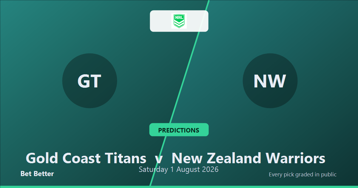 Gold Coast Titans vs New Zealand Warriors Prediction & Picks (Klese Haas Key Factor): Stat-Based Insights