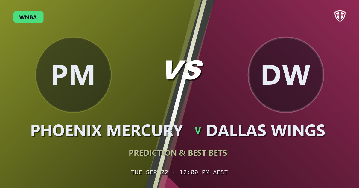 Phoenix Mercury vs Dallas Wings Prediction & Picks: Analytics Breakdown