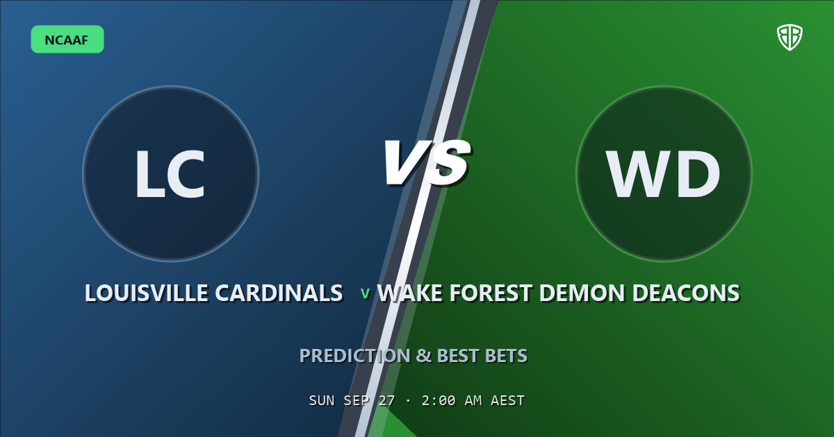 Louisville Cardinals vs Wake Forest Demon Deacons Prediction & Picks (TreyShun Hurry Key Factor): Full Match Breakdown & Bets