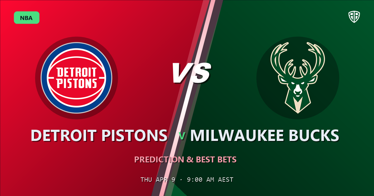 Detroit Pistons vs Milwaukee Bucks Prediction & Picks (Ausar Thompson Key Factor): Full Breakdown & Bets