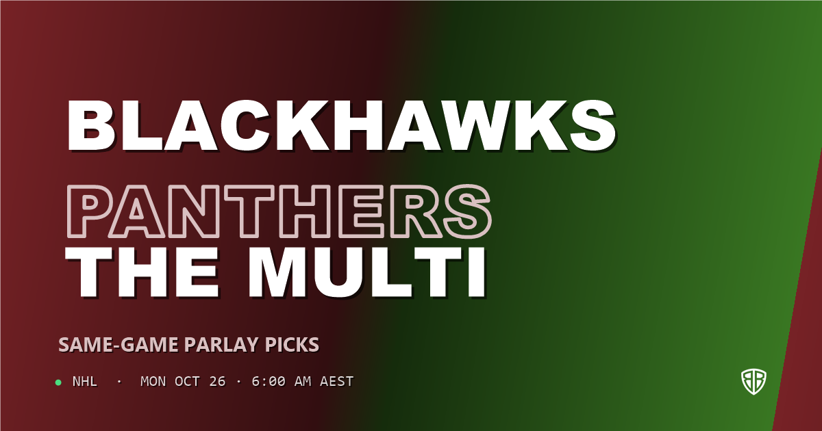 Chicago Blackhawks vs Florida Panthers Prediction & Same Game Parlay picks, October 25, 2026
