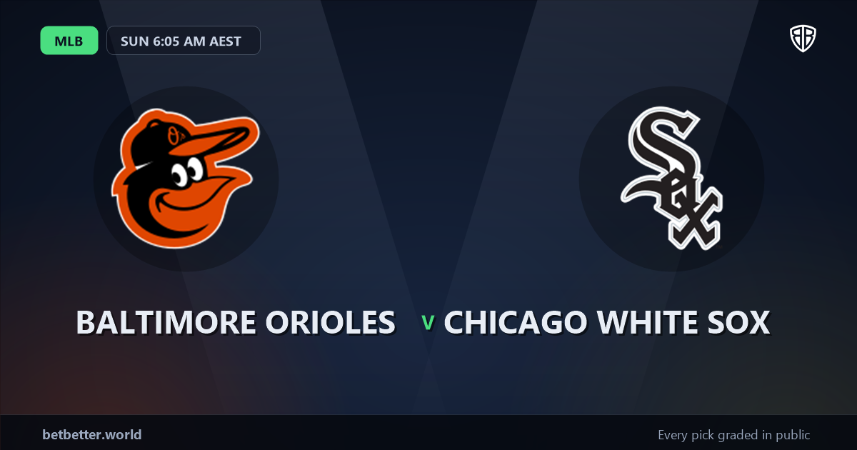 Baltimore Orioles vs Chicago White Sox Prediction & Same Game Parlay picks Top SGP: Our Expert MLB Analysis