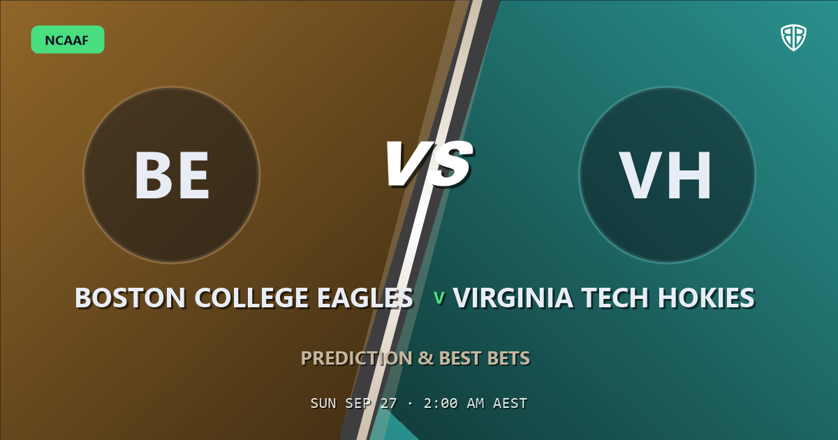 Boston College Eagles vs Virginia Tech Hokies Prediction & Picks (Mason McKenzie Key Factor): Smart Betting Angles