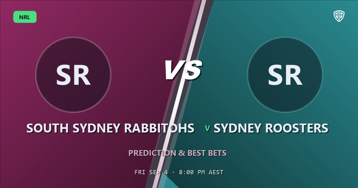 South Sydney Rabbitohs vs Sydney Roosters Prediction & Picks (Lindsay Collins Key Factor): Stat-Based Insights