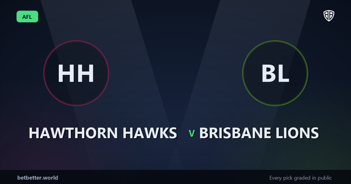 Hawthorn Hawks vs Brisbane Lions Prediction & Picks: Stat-Based Insights