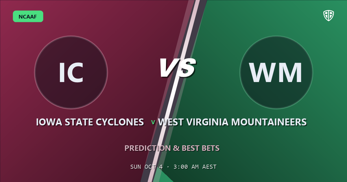 Iowa State Cyclones vs West Virginia Mountaineers Prediction & Picks: Full Match Breakdown & Bets