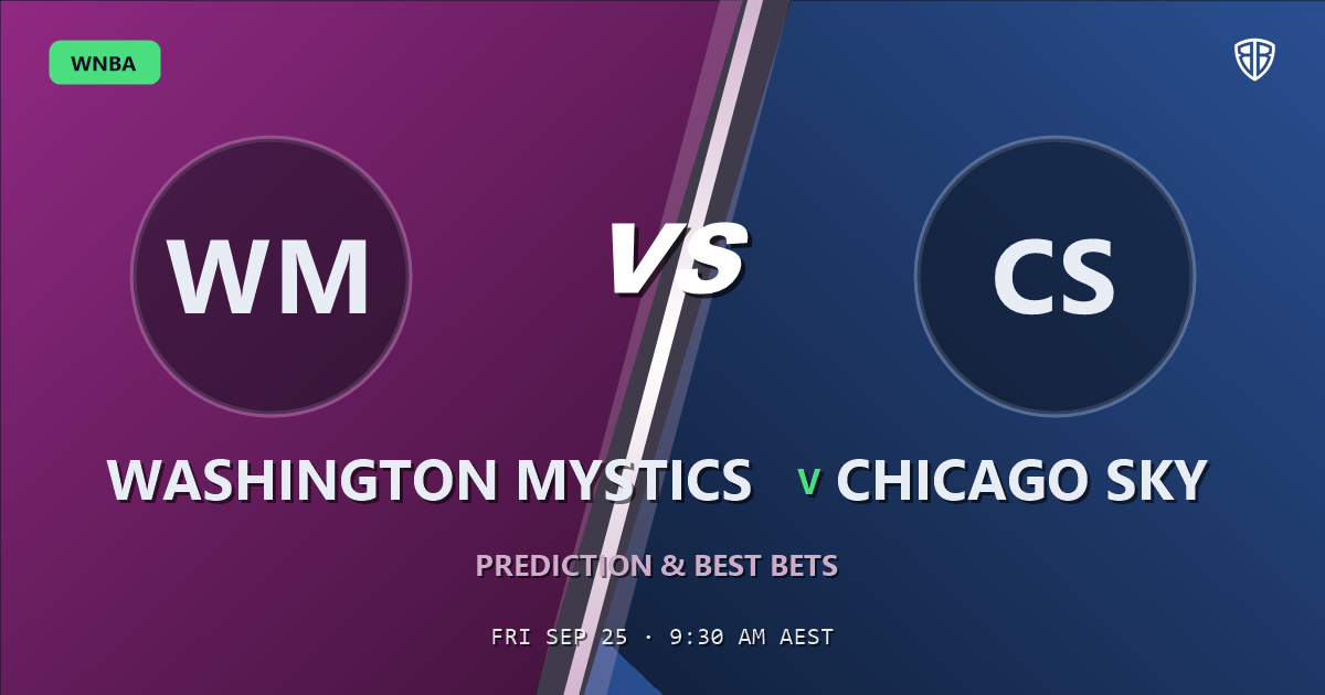 Washington Mystics vs Chicago Sky Prediction & Picks: Stat-Based Insights