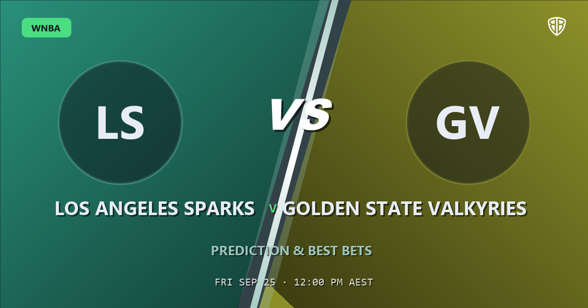 Los Angeles Sparks vs Golden State Valkyries Prediction & Picks: Full Match Breakdown & Bets