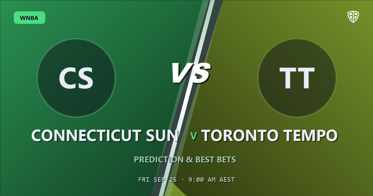 Connecticut Sun vs Toronto Tempo Prediction & Picks: Full Match Breakdown & Bets