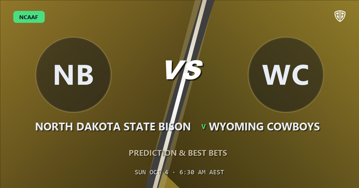 North Dakota State Bison vs Wyoming Cowboys Prediction & Picks: Don't Miss These Odds
