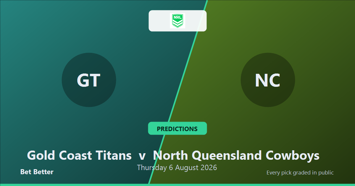 Gold Coast Titans vs North Queensland Cowboys Prediction & Picks: Stat-Based Insights