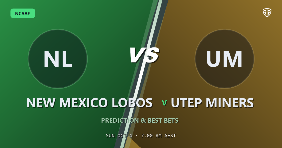 New Mexico Lobos vs UTEP Miners Prediction & Picks: Our Expert Analysis