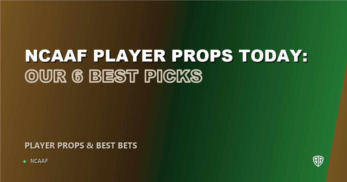 NCAAF player props today: our 6 best picks (September 30, 2026)