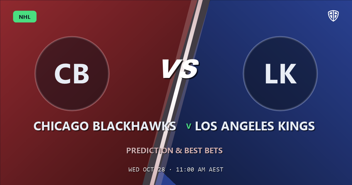 Chicago Blackhawks vs Los Angeles Kings Prediction & Picks, October 27, 2026