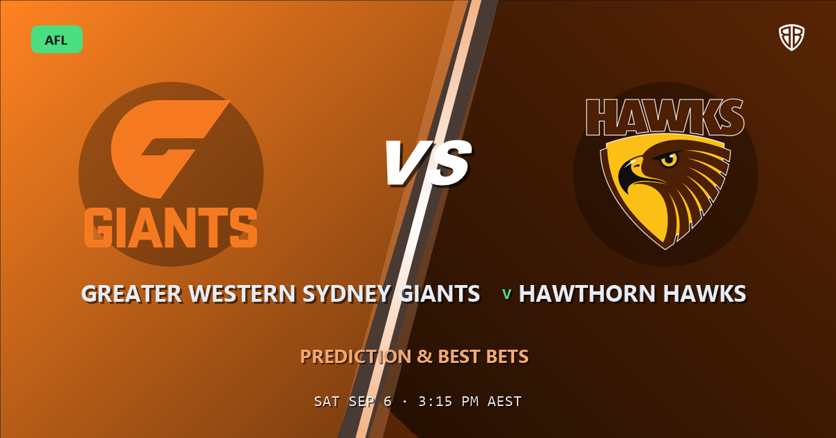 Greater Western Sydney Giants vs Hawthorn Hawks Prediction & Picks: Full Match Breakdown & Bets