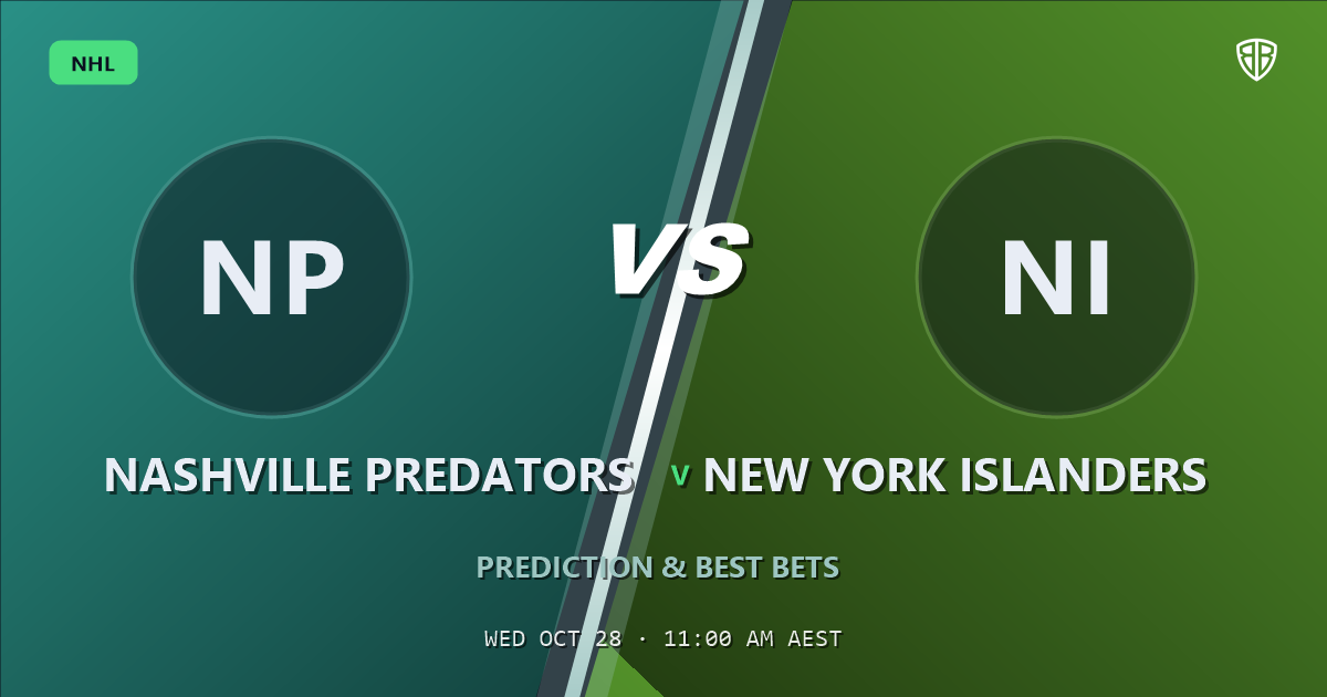 Nashville Predators vs New York Islanders Prediction & Picks, October 27, 2026