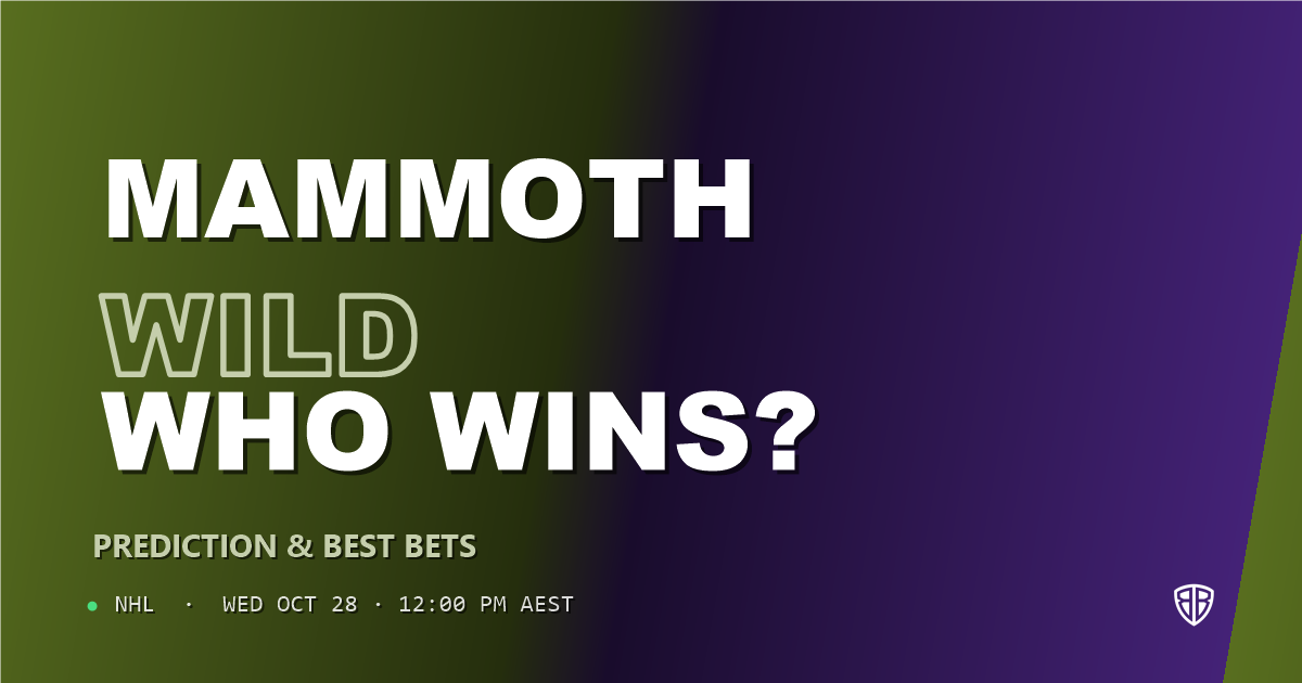 Utah Mammoth vs Minnesota Wild Prediction & Picks, October 27, 2026