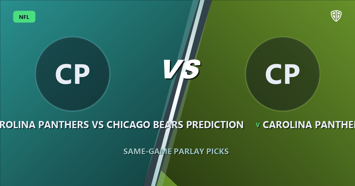 Carolina Panthers vs Chicago Bears Prediction & Same Game Parlay Picks: Best SGP Options