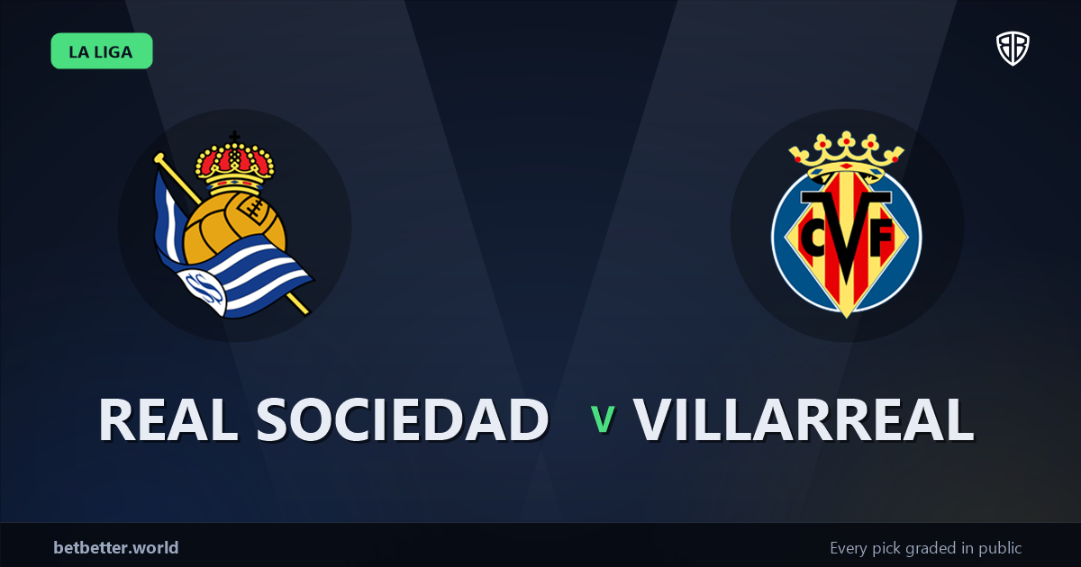 Real Sociedad vs Villarreal Prediction & Same Game Parlay picks Value Parlay: High-Value Opportunity
