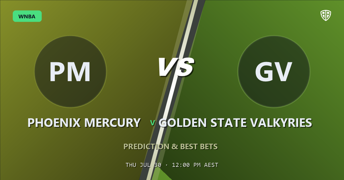Golden State Valkyries vs Phoenix Mercury Prediction, Odds &amp; Best Bets