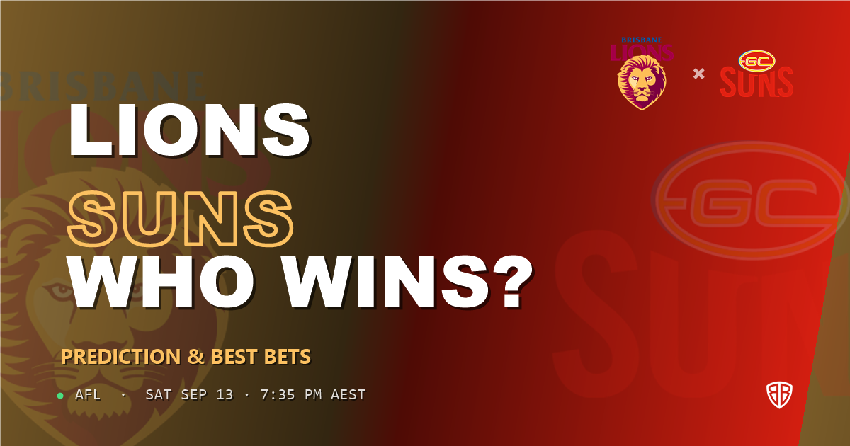 AFL news: Brisbane Lions vs Gold Coast Suns Prediction & Picks : Stat-Based Insights